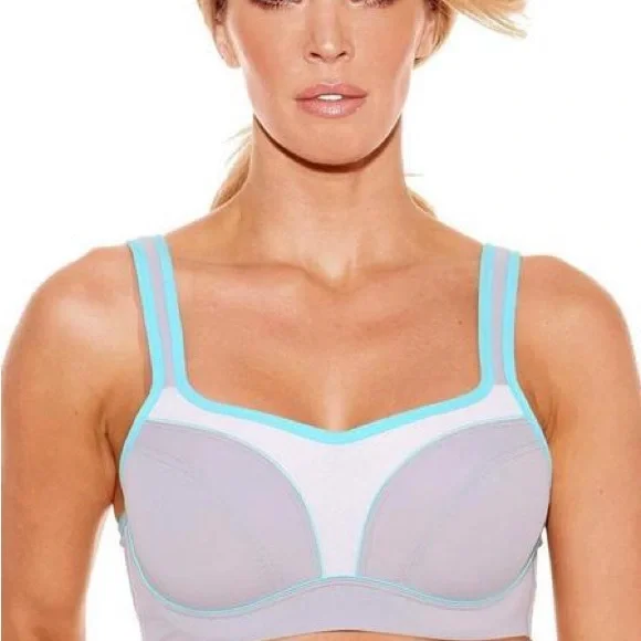 Fit Fully Yours Pauline Underwire Sports Bra High Impact Workout size 32F 32ddd - Picture 2 of 7